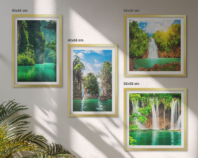 Galería de pared Paisajes verdes y cascadas