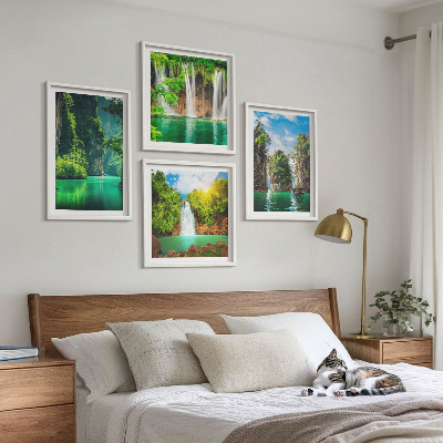Galería de pared Paisajes verdes y cascadas