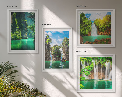 Galería de pared Paisajes verdes y cascadas