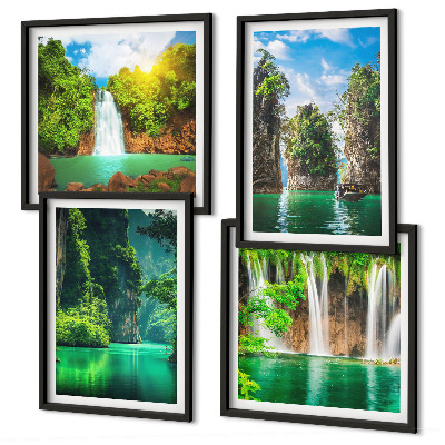 Galería de pared Paisajes verdes y cascadas