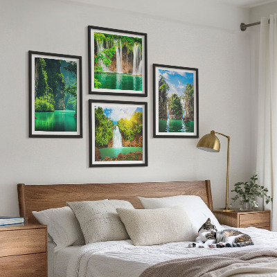 Galería de pared Paisajes verdes y cascadas