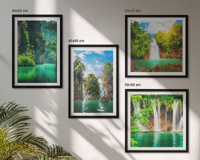 Galería de pared Paisajes verdes y cascadas