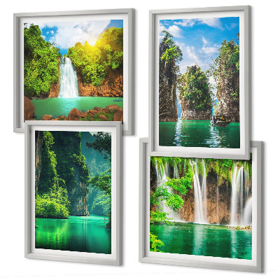 Galería de pared Paisajes verdes y cascadas