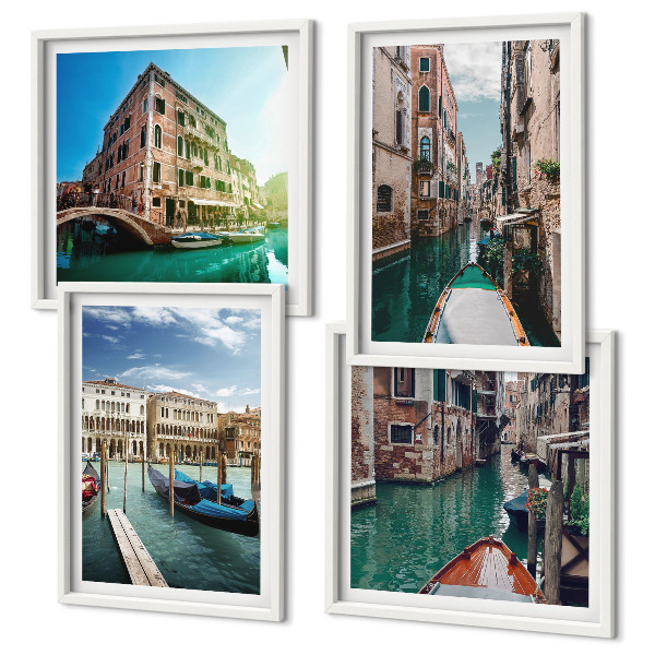 Galería de pared arquitectura de los canales de Venecia