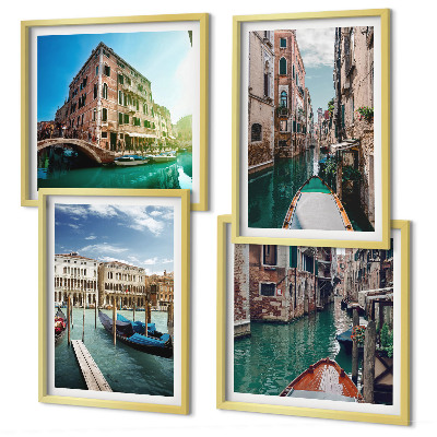 Galería de pared arquitectura de los canales de Venecia