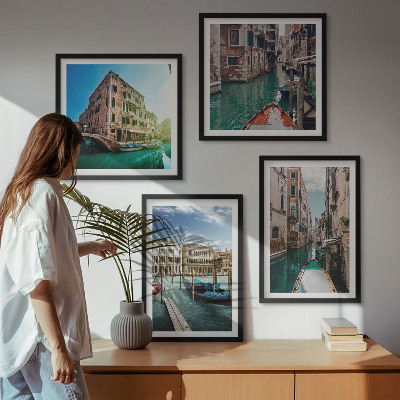Galería de pared arquitectura de los canales de Venecia