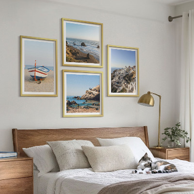 Set de cuadros modernos para salón Vistas de Grecia, Łódź, casas