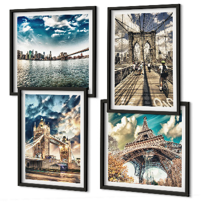 Galería de pared Puentes torre en ciudades europeas