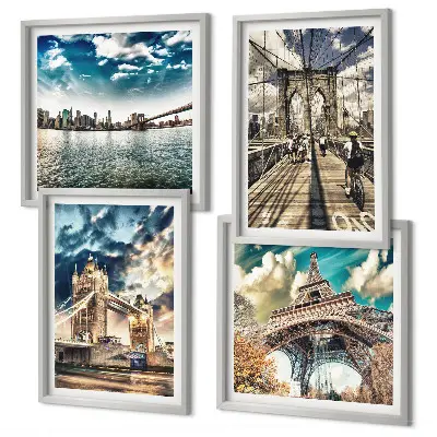 Galería de pared puentes de torres en ciudades europeas