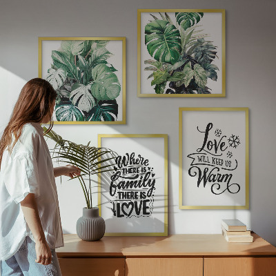 Galería de pared Acuarela del hogar 