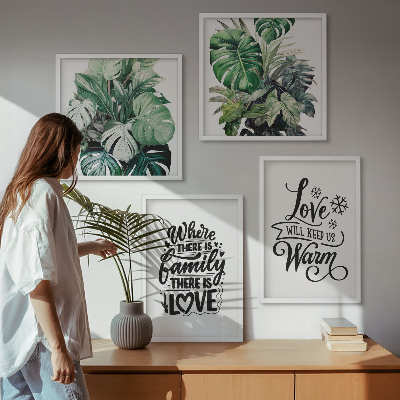 Galería de pared Acuarela del hogar 