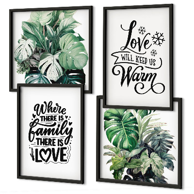 Galería de pared Acuarela del hogar 
