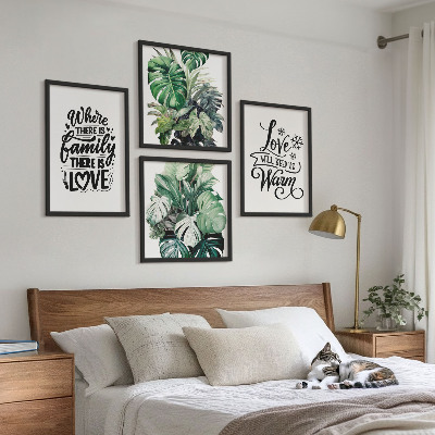 Galería de pared Acuarela del hogar 