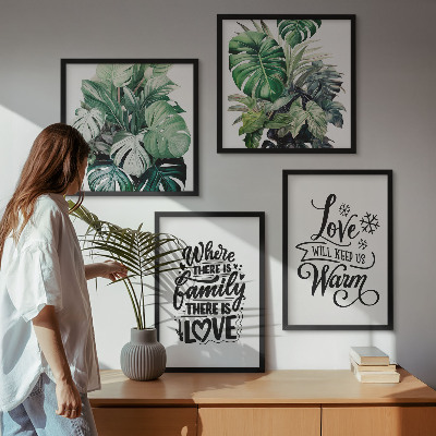 Galería de pared Acuarela del hogar 
