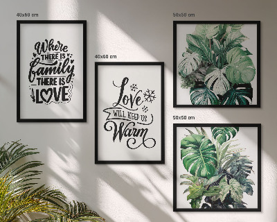 Galería de pared Acuarela del hogar 