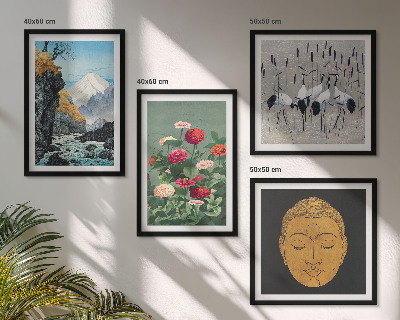 Set de cuadros modernos para salón Naturaleza japonesa y estilo Japandi