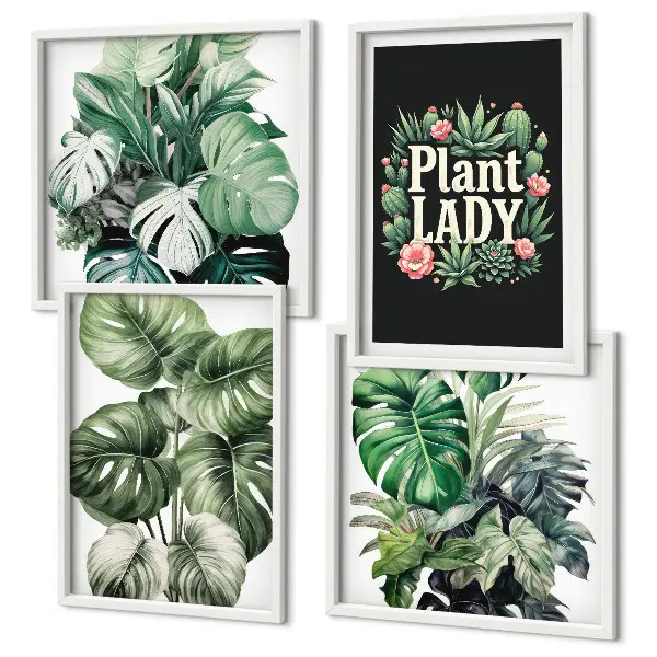Galería de pared plantas tropicales de La señora de las plantas