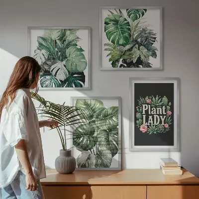 Galería de pared plantas tropicales de La señora de las plantas