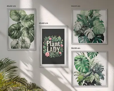 Galería de pared plantas tropicales de La señora de las plantas