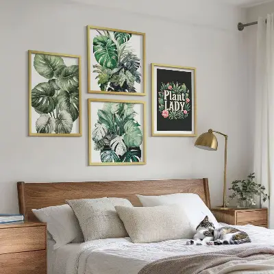 Galería de pared plantas tropicales de La señora de las plantas
