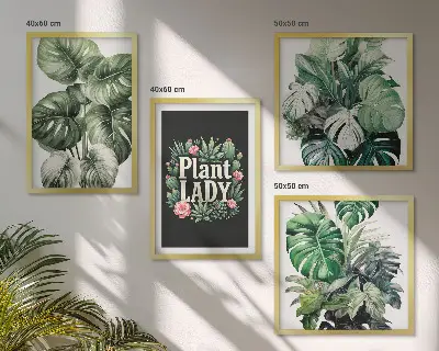 Galería de pared plantas tropicales de La señora de las plantas