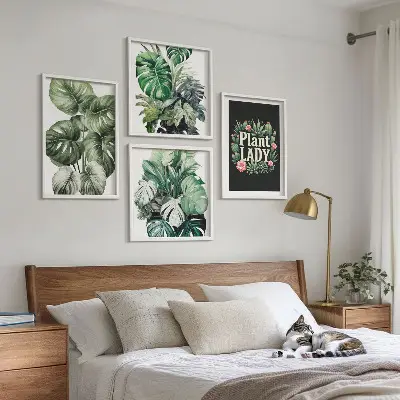 Galería de pared plantas tropicales de La señora de las plantas
