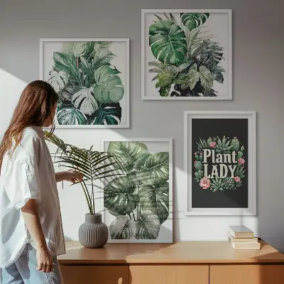 Galería de pared plantas tropicales de La señora de las plantas