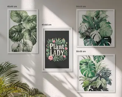 Galería de pared plantas tropicales de La señora de las plantas
