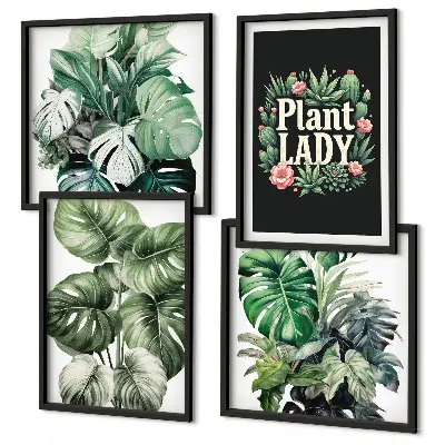 Galería de pared plantas tropicales de La señora de las plantas