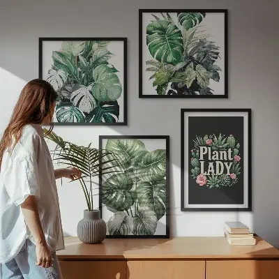 Galería de pared plantas tropicales de La señora de las plantas