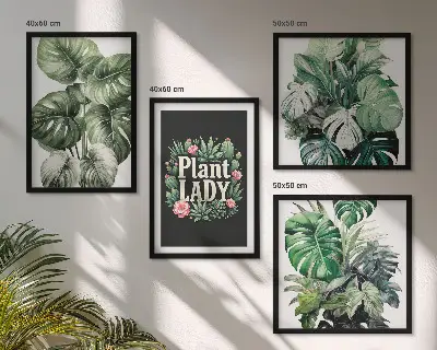 Galería de pared plantas tropicales de La señora de las plantas