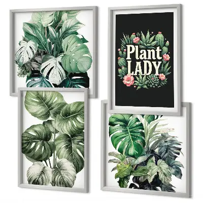 Galería de pared plantas tropicales de La señora de las plantas