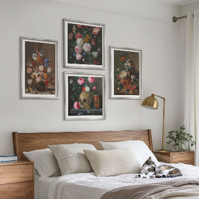 Galería de pared Composiciones florales en jarrones