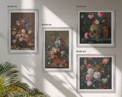 Galería de pared Composiciones florales en jarrones