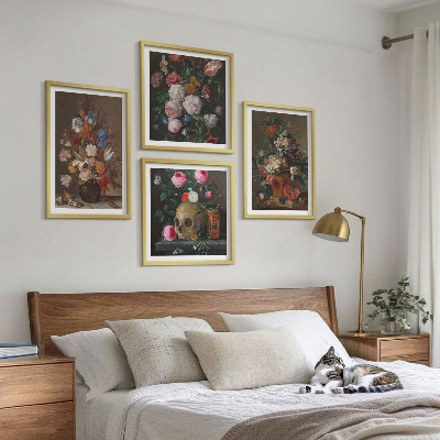 Galería de pared Composiciones florales en jarrones