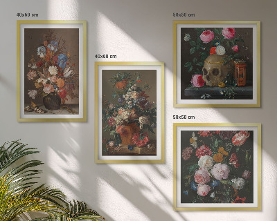 Galería de pared Composiciones florales en jarrones