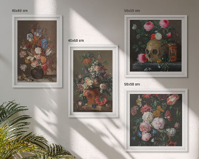 Galería de pared Composiciones florales en jarrones