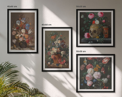 Galería de pared Composiciones florales en jarrones
