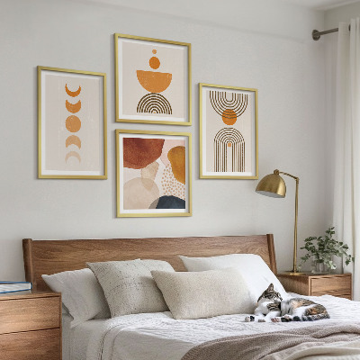Set de cuadros modernos para salón Decoración bohemia minimalista