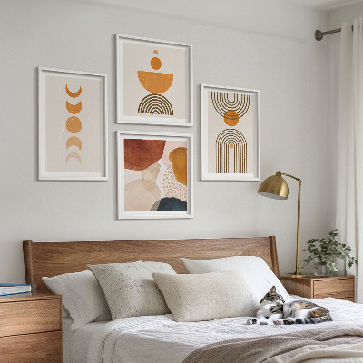 Set de cuadros modernos para salón Decoración bohemia minimalista