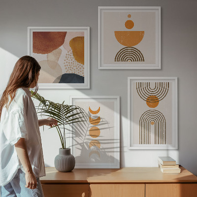 Set de cuadros modernos para salón Decoración bohemia minimalista