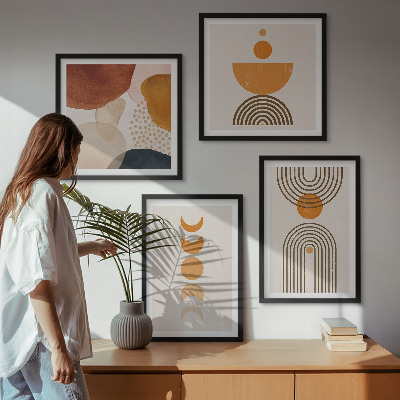 Set de cuadros modernos para salón Decoración bohemia minimalista