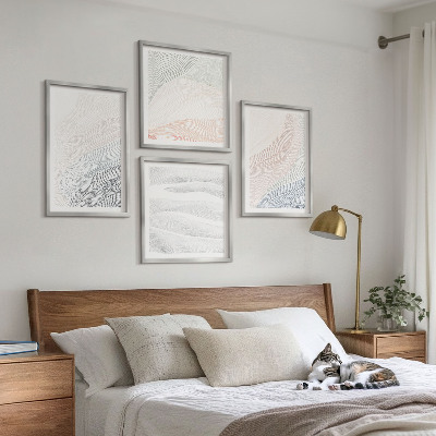 Galería de pared Ondas abstractas en tonos pastel