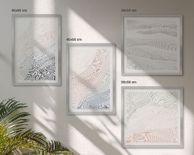 Galería de pared Ondas abstractas en tonos pastel