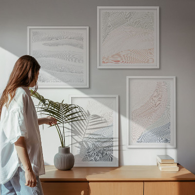 Galería de pared Ondas abstractas en tonos pastel