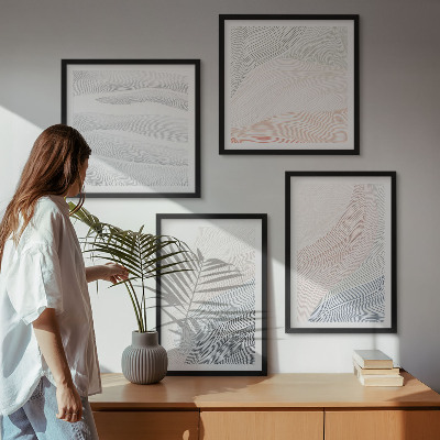 Galería de pared Ondas abstractas en tonos pastel