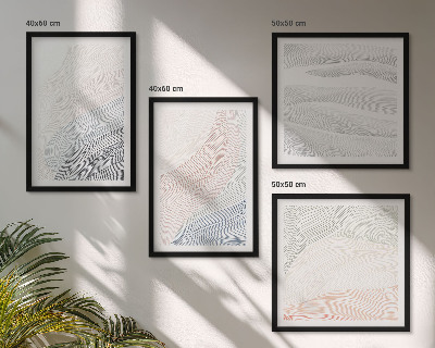 Galería de pared Ondas abstractas en tonos pastel