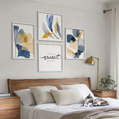Galería de pared Motivos vegetales en acuarela