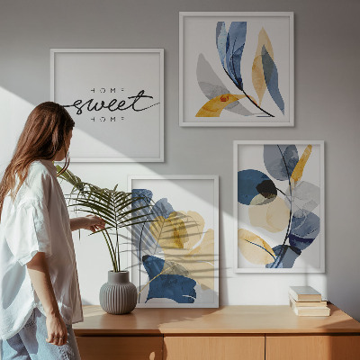 Galería de pared Motivos vegetales en acuarela