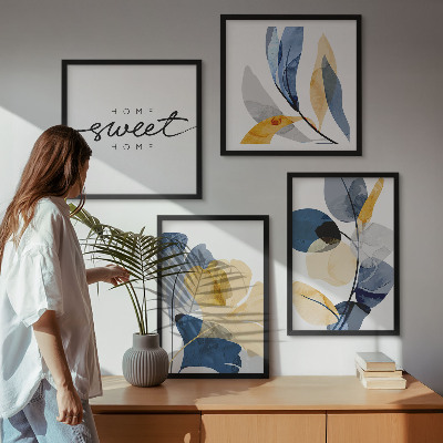 Galería de pared Motivos vegetales en acuarela